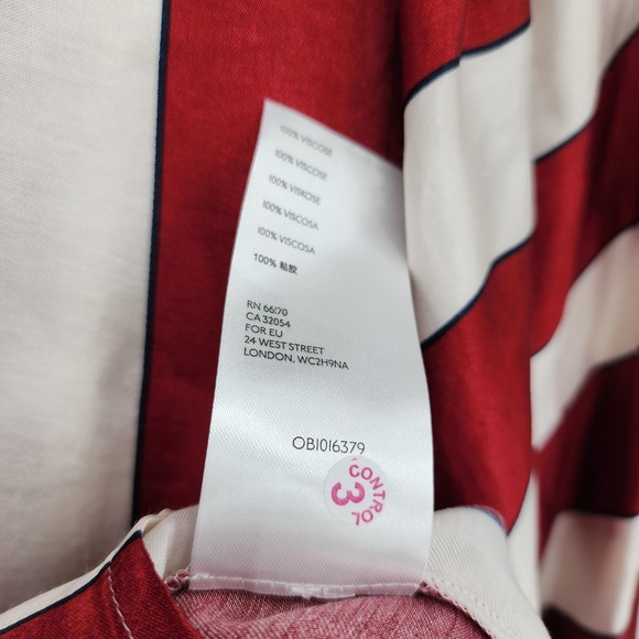 Anthropologie Maeve Maria Balloon Sleeve Striped Satin Blouse Size 6 NWT - Picture 6 of 9